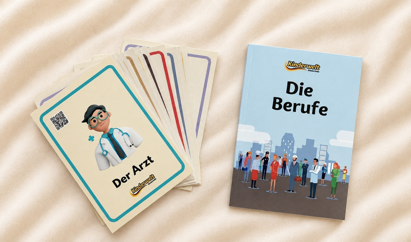 Jobs Flash Cards – German vocabulary flash cards for kids | Kinderwelt Akademie