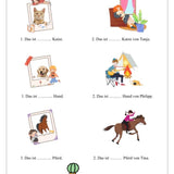 A1 Explanations & Exercises Book – German learning book for kids, additional view | Kinderwelt Akademie