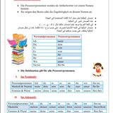 A1 Explanations & Exercises Book – German learning book for kids, inside preview | Kinderwelt Akademie