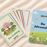 Seasons Flash Cards – German vocabulary flash cards for kids | Kinderwelt Akademie