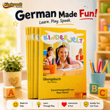 Kinderwelt German Activity Book – German learning book for kids, product overview | Kinderwelt Akademie