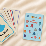Clothes Flash Cards – German vocabulary flash cards for kids | Kinderwelt Akademie