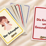 Health & Illness Flash Cards – German vocabulary flash cards for kids | Kinderwelt Akademie